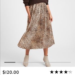 Banana Republic Leopard Skirt NWOT
